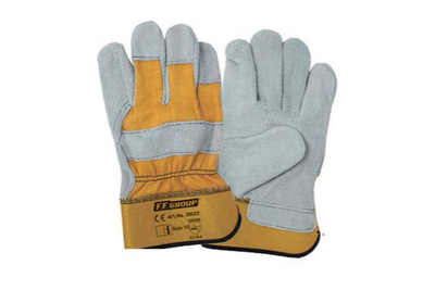 Leather gloves with cotton (030021), , medium