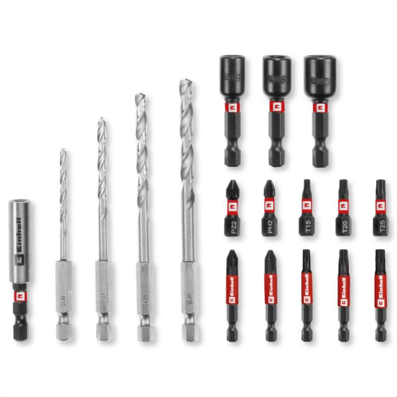 Einhell set of bits sockets 18pcs, , medium image number null