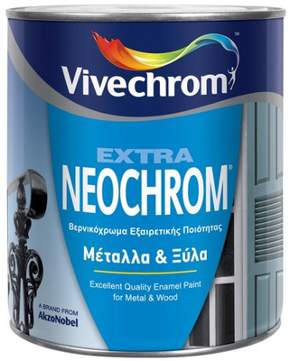 Vivechrom black mat 24m neochrom extra glossy varnish paint 2.5l, , medium