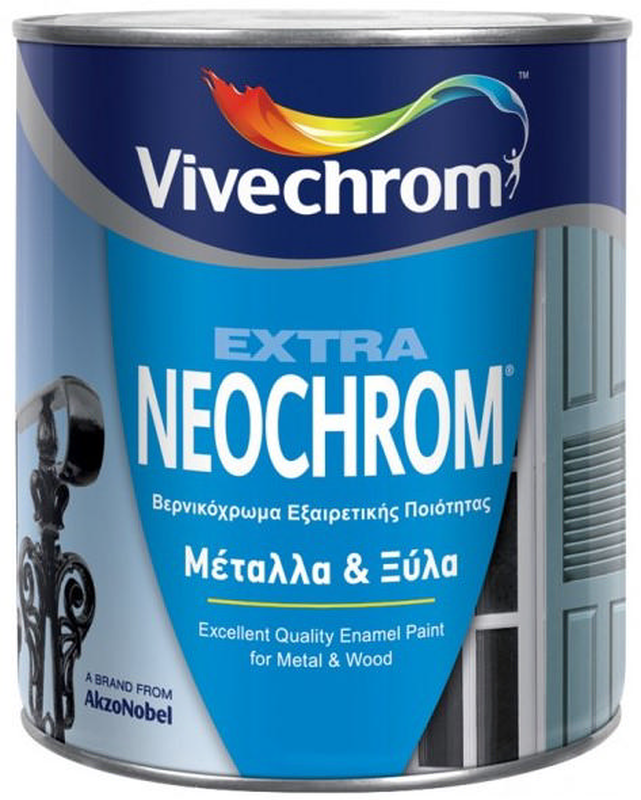 Vivechrom black mat 24m neochrom extra glossy varnish paint 2.5l, , medium-null