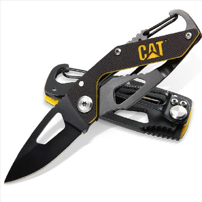 Cat 106313 13.3cm folding pocket buddy with carabiner, , medium