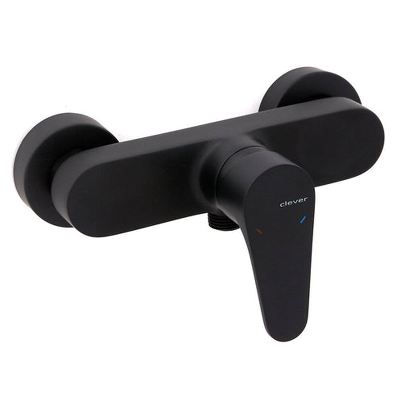 Rocket single lever black matte shower mixer without kit, , medium image number null