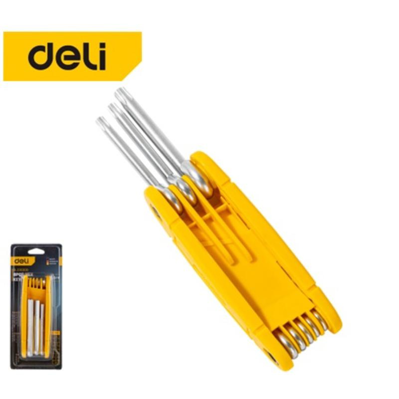 Deli tools set foldable torx allen key 8pcs, , medium image number null