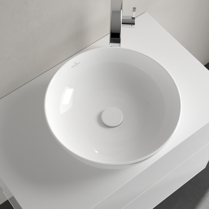 Artis washbasin round 430mm alpin white, , medium-null