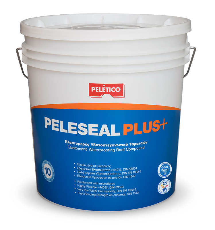 Peleseal plus+® ελαστομερες υδατοστεγανωτικο ταρατσων λευκο 5l, , medium-null
