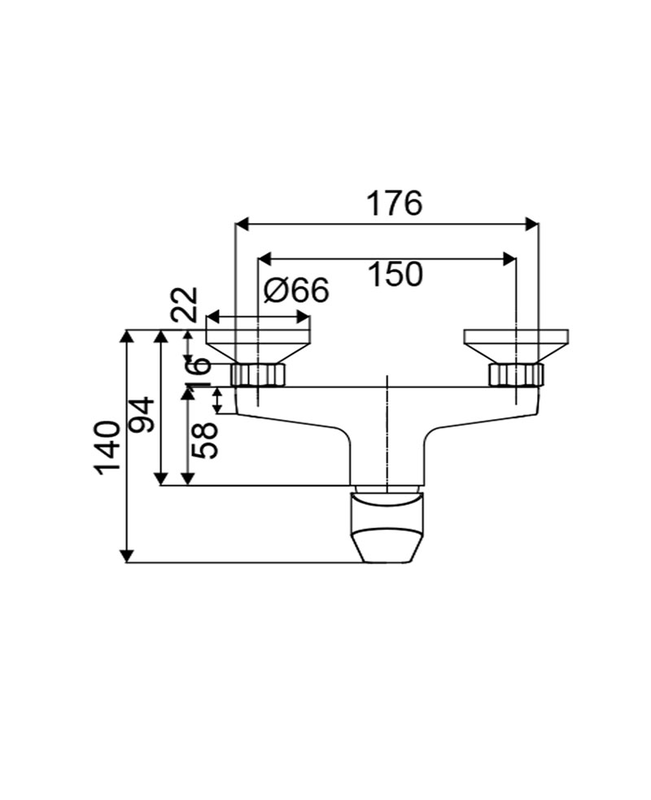 Product image: Μιξερ ντους kalos, , medium-null