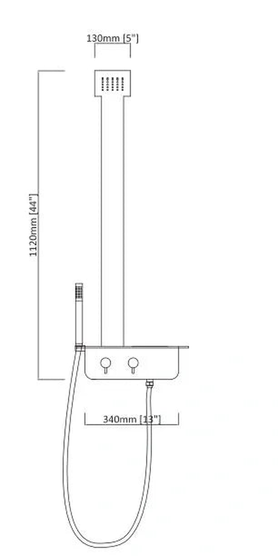 Beauty white shower panel, , medium-null