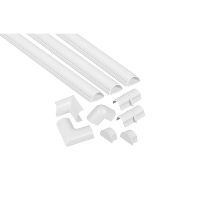 D-line 30x15mm 1mtr trunking kit - white, , medium