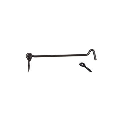 Window hook mod.7 ø6x200mm metallic black