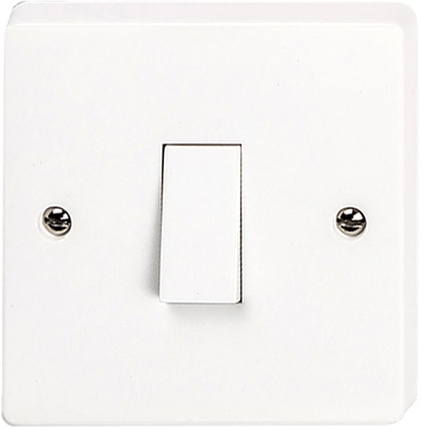 Svg white w1 1gang 2way switch, , medium