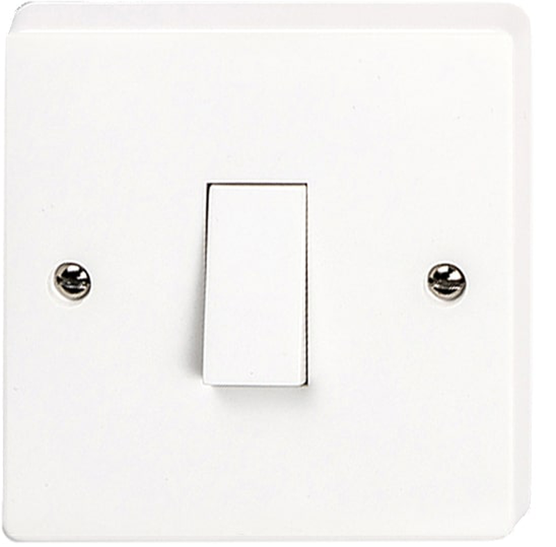 Product image: Svg white w1 1gang 2way switch, , medium-null