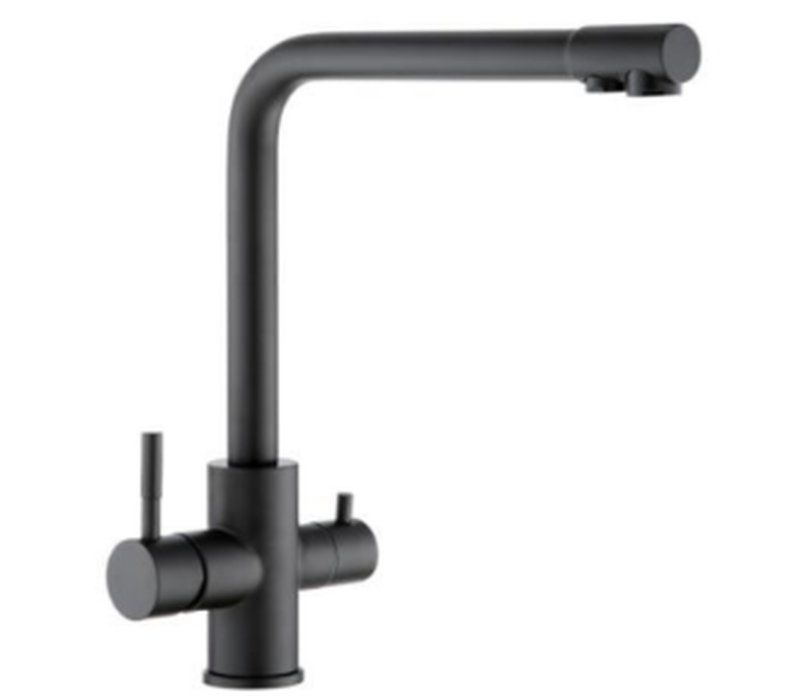Sky prime 3-way sink mixer s/steel black matt, , medium-null