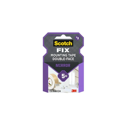 Double-sided scotch tape 19mmx1.5m up to 5kg, , medium