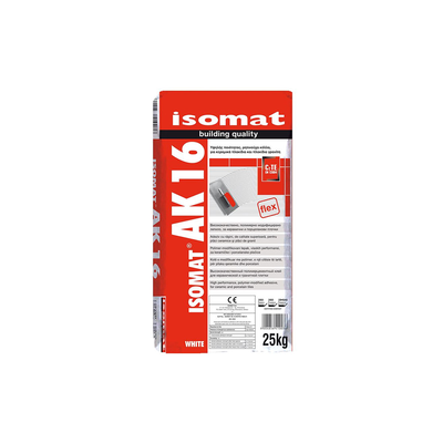 Isomat tiles adhesive ak-16 25kg white, , medium