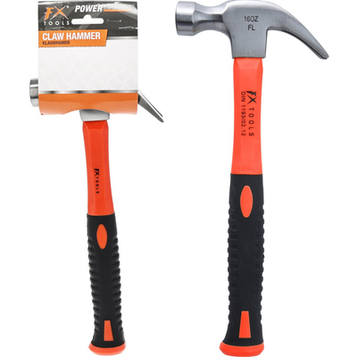 Claw hammer with fiber handle, , medium