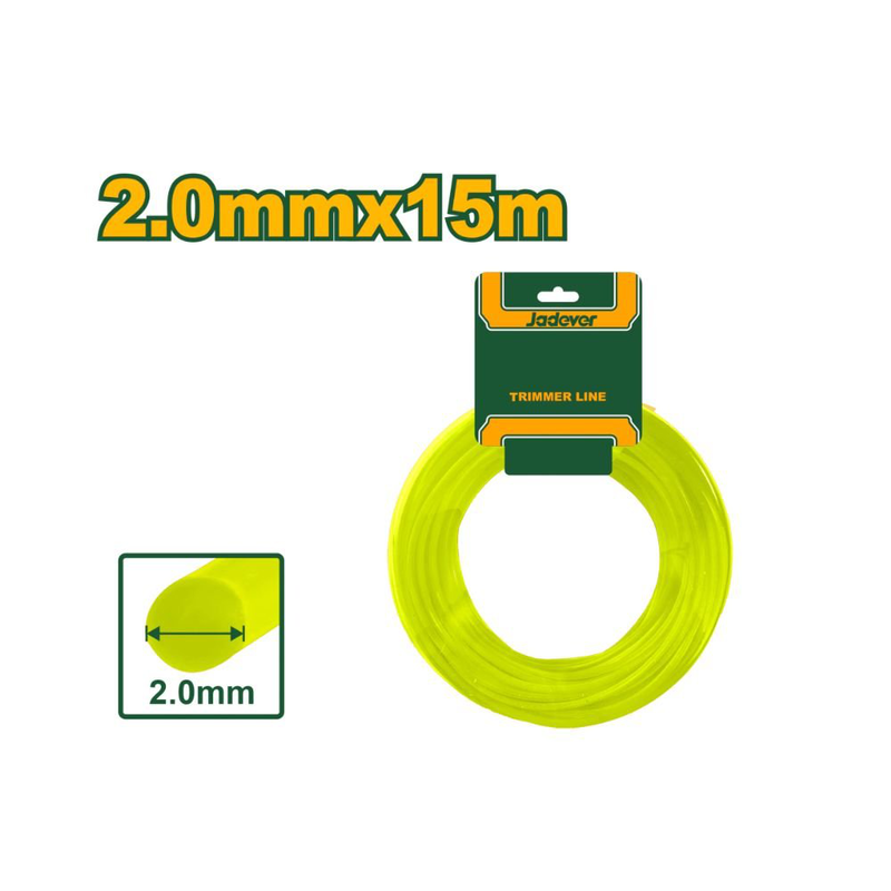Jadever νήμα κοπής 2.0mm x 15m για θαμνοκοπτικά, , medium-null
