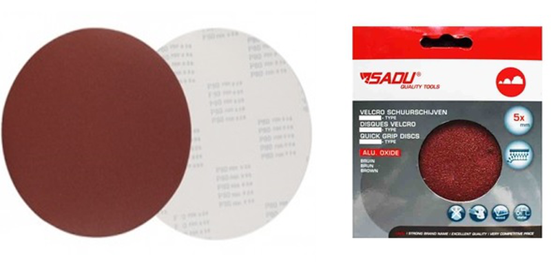 Sadu 5pcs velcro sanding paper g120, , medium image number null