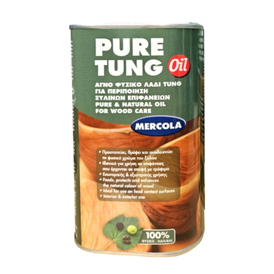 Mercola pure tung oil for wooden surfaces 375ml, , medium