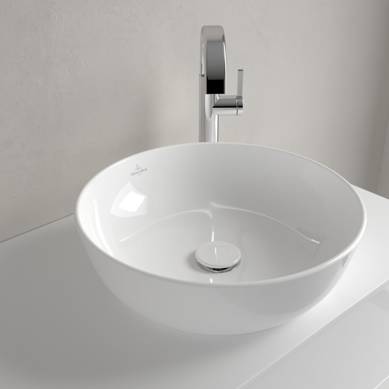 Artis washbasin round 430mm alpin white, , medium-null