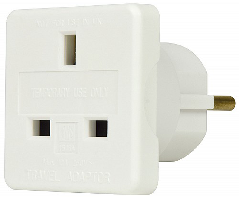 Mercury power travel adaptor uk to schuko, , medium-null
