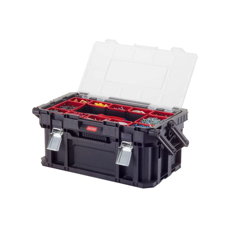 Keter canti combo 22″ κουτί εργαλείων καντιλέβερ με 11 αφαιρούμενα δοχεία σε δύο μεγέθη, , medium-null