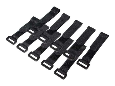 Logilink wire strap set with velcro/cable strap 15 cm black (pack of 10) kab0056, , medium