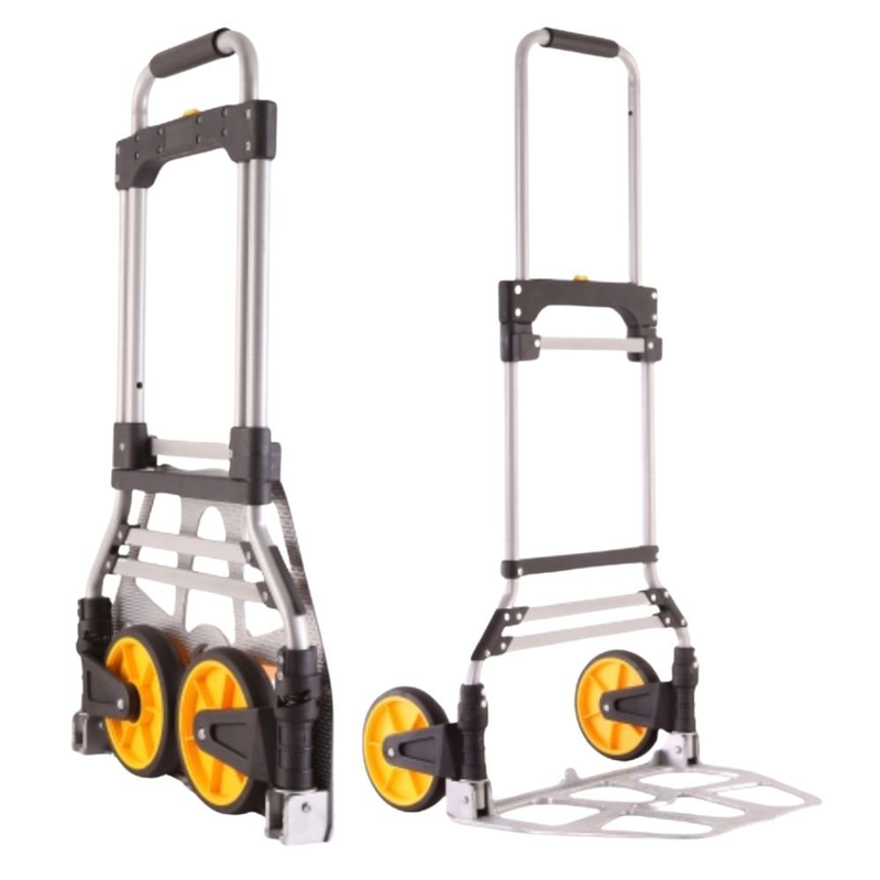 Product image: Αναδιπλούμενο αλουμινένιο καρότσι μεταφοράς με αντοχή 150kg & ελαστικούς τροχούς, , medium-null