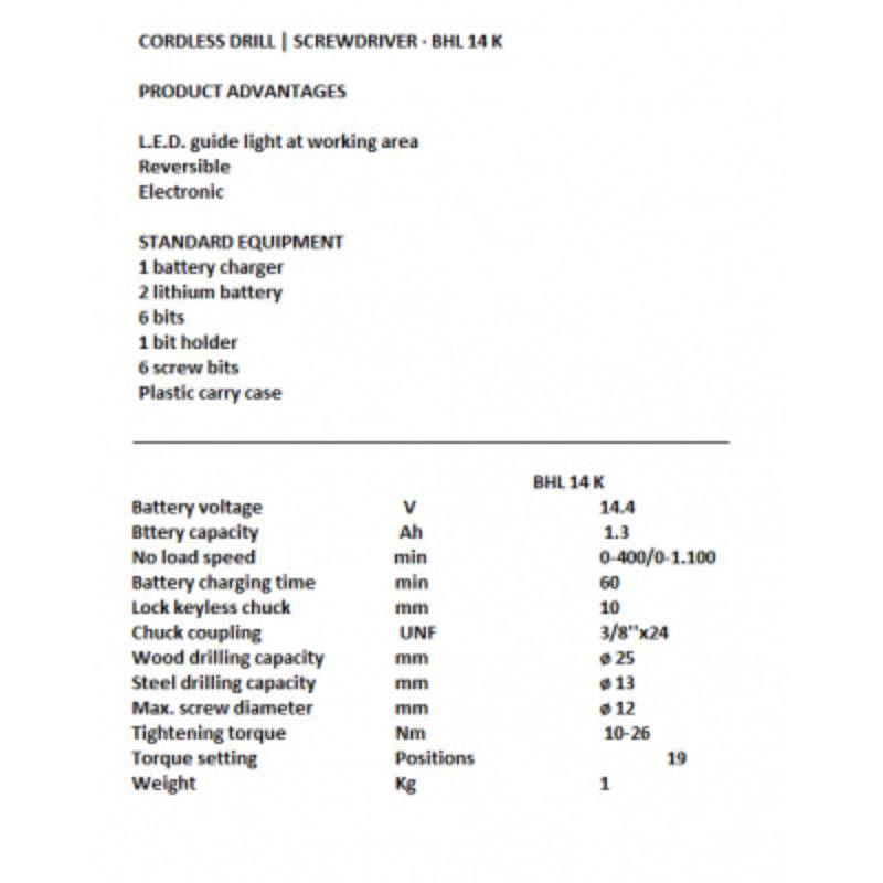 Stayer bhl114k &delta;&rho;&alpha;&pi;&alpha;&nu;&omicron;&kappa;&alpha;&tau;&sigma;ά&beta;&iota;&delta;&omicron; &mu;&pi;&alpha;&tau;&alpha;&rho;ί&alpha;&sigmaf; 14.4v 1x1.3ah, , medium-null