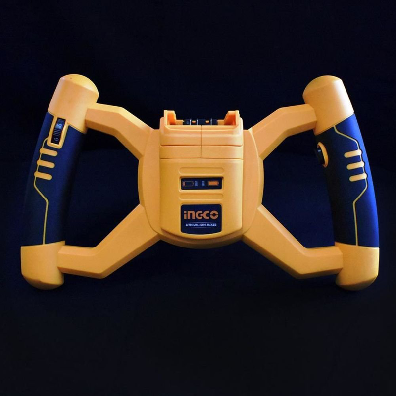Ingco αναδευτήρας μίξερ χρωμάτων μπαταρίας 20v li-ion για χρώματα, κόλλες & κονιάματα με εξάρτημα ανάδευσης solo mxli2001 , , medium-null