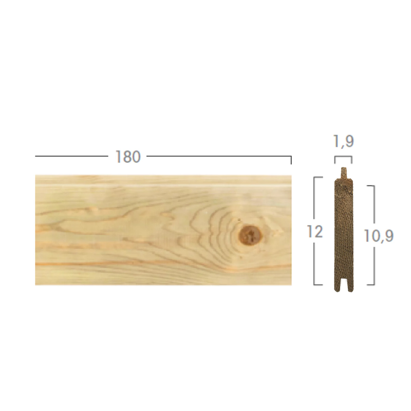 Cerland fence board 1.9x12x180cm-null