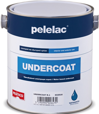 Pelelac undercoat n.1 water based 2.5l, , medium