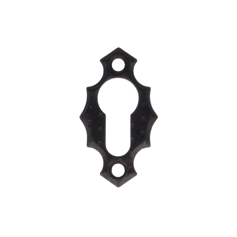Lock hole lid 13 60x34x3,5mm with 2 screws metal black-null