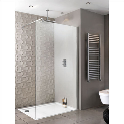 Walk-in shower door clear glass height 200cm