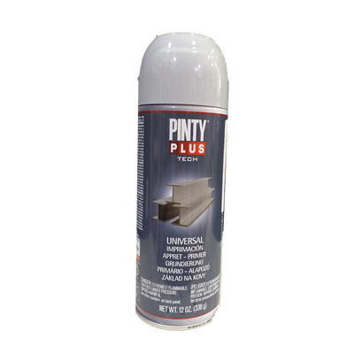 Acrylic paint spray metal primer grey 400ml pinty plus, , medium