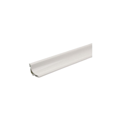 Tsekolatoura for bathroom pvc 2500x20x20mm glossy white, Γυαλιστερη Ασπρη, medium