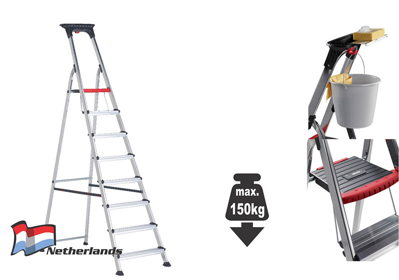 Altrex step ladder with 8 steps, , medium-null