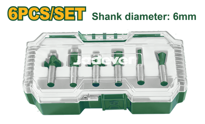 6pcs router bits set jadever, , medium