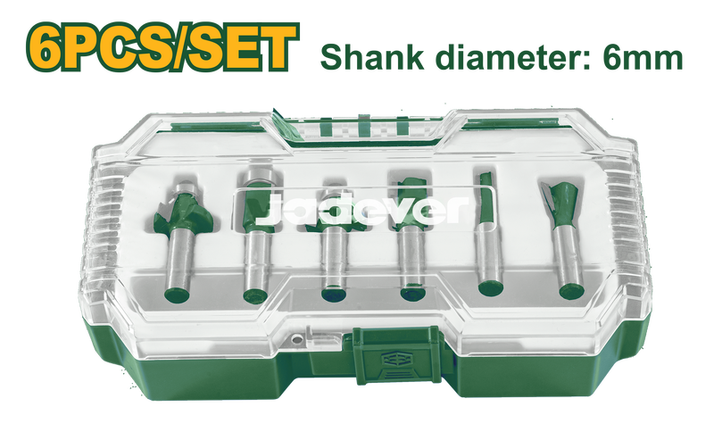 6pcs router bits set jadever, , medium-null