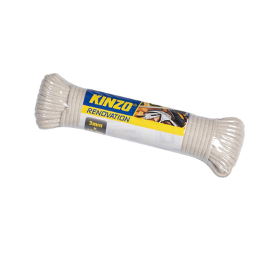 Kinzo σχοινι πλεκτο 3x15mm - ασπρο, , medium