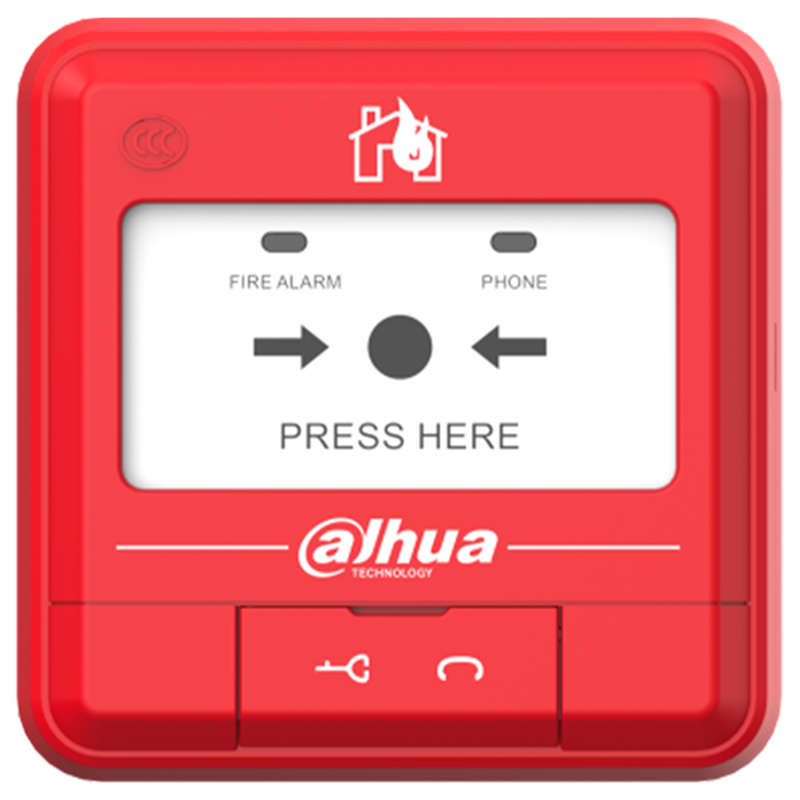 Dahua conventional fire alarm manual call point with base hy-c121, , medium-null
