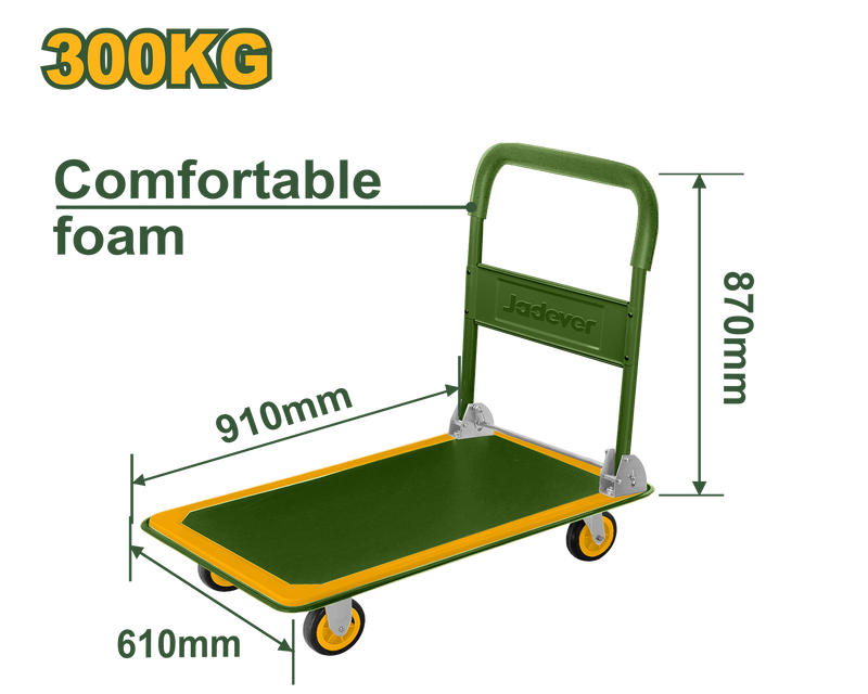 Product image: Foldable platform hand truck 300kg jadever, , medium-null