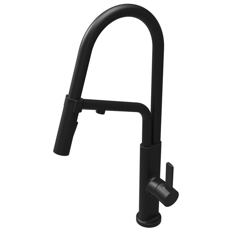 Chef black matte 3-way kitchen mixer-null