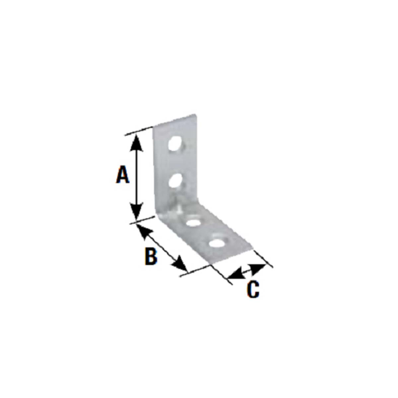 Friulsider angle connection zn. Pl. 80x80x15mm euroblister 4 pcs image number null