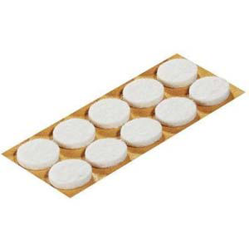 P w 2pcs 40mm set felts white, , medium-null