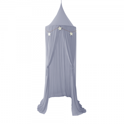 Spinkie sheer canopy in mist + 1 star garland, , medium