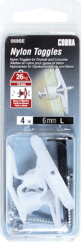 Cobra 059se μακρης διακοπτης ναυλον 6mm (+ βιδες) 4pcs, , medium image number null