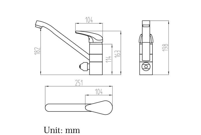 Sp kitchen mixer 3 way a, , medium image number null