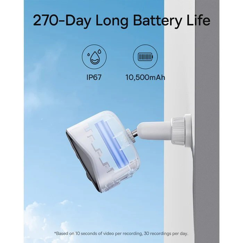 Baseus security n1 plus outdoor camera 2k full color white, , medium-null