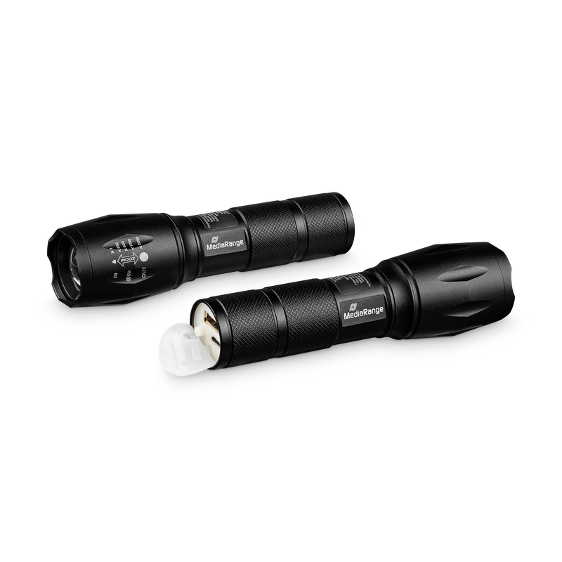 Mediarange led flashlight with powerbank, 1.800mAh battery, , medium-null