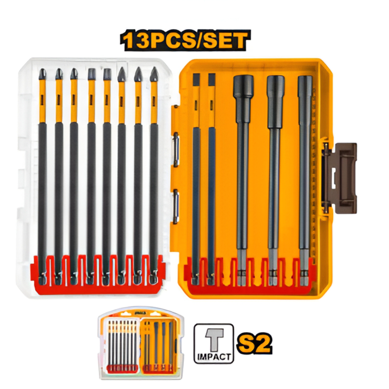 Ingco &sigma;&epsilon;&tau; 44&tau;&mu;&chi; &mu;ύ&tau;&epsilon;&sigmaf; &kappa;&alpha;&tau;&sigma;&alpha;&beta;&iota;&delta;&iota;&omicron;ύ & &mu;&alpha;&gamma;&nu;&eta;&tau;&iota;&kappa;ά &kappa;&alpha;&rho;&upsilon;&delta;ά&kappa;&iota;&alpha; impact 25/50/89/150mm, &mu;&epsilon; bit holder, &iota;&delta;&alpha;&nu;&iota;&kappa;ό &gamma;&iota;&alpha; &kappa;&rho;&omicron;&upsilon;&sigma;&tau;&iota;&kappa;ά &kappa;&alpha;&tau;&sigma;&alpha;&beta;ί&delta;&iota;&alpha; akdl24408, , medium-null